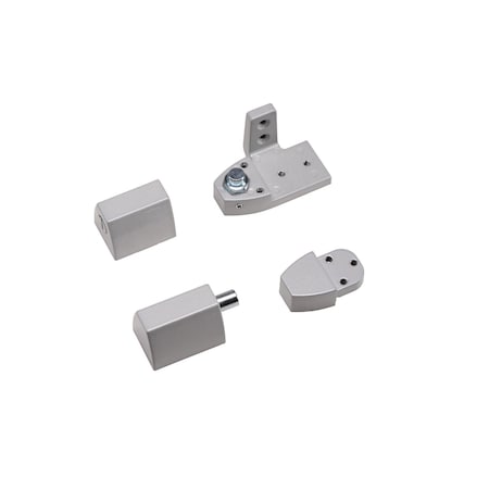 Global Door Controls Arch/Vistawall Style 3/4 in. Right Hand Offset Door Pivot Hinge Set for Adams Rite Type Storefront Door in Aluminum TH1110-RH-AL